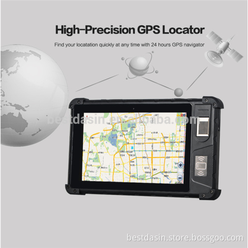 Comfortable rubber round defend shelter 8 inch rugged tablet pc with Window 10 os
